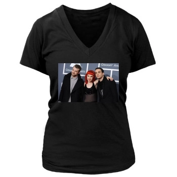 Paramore Women's Deep V-Neck TShirt