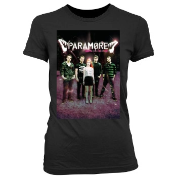 Paramore Women's Junior Cut Crewneck T-Shirt