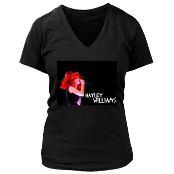 Paramore Women's Deep V-Neck TShirt