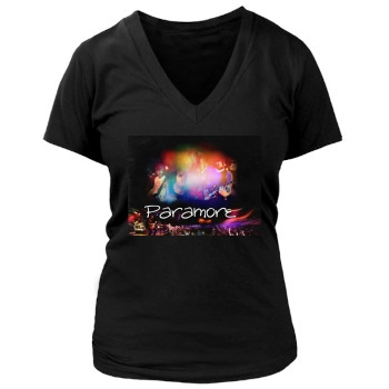 Paramore Women's Deep V-Neck TShirt