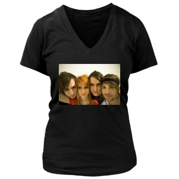 Paramore Women's Deep V-Neck TShirt