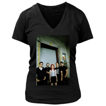 Paramore Women's Deep V-Neck TShirt