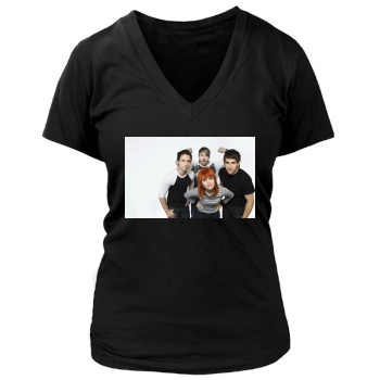 Paramore Women's Deep V-Neck TShirt