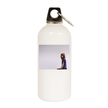 Paramore White Water Bottle With Carabiner