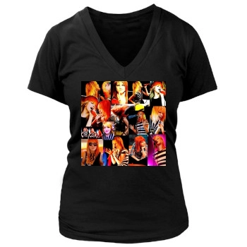 Paramore Women's Deep V-Neck TShirt