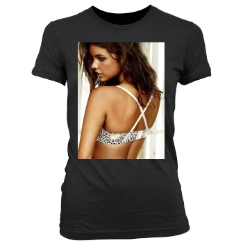 Barbara Palvin Women's Junior Cut Crewneck T-Shirt