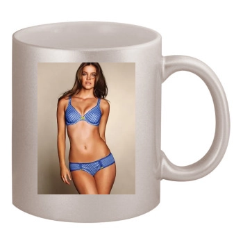 Barbara Palvin 11oz Metallic Silver Mug