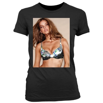 Barbara Palvin Women's Junior Cut Crewneck T-Shirt