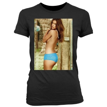 Barbara Palvin Women's Junior Cut Crewneck T-Shirt