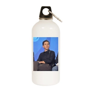 Brian Dietzen White Water Bottle With Carabiner