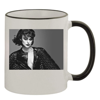 Keira Knightley 11oz Colored Rim & Handle Mug