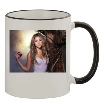 Shakira 11oz Colored Rim & Handle Mug