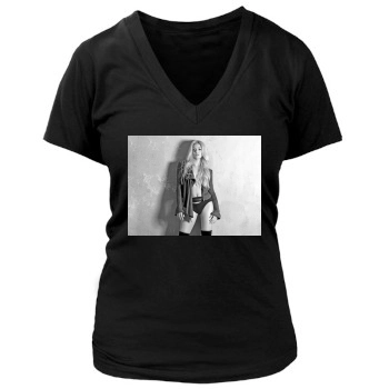 Shakira Women's Deep V-Neck TShirt