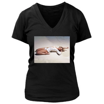 Shakira Women's Deep V-Neck TShirt