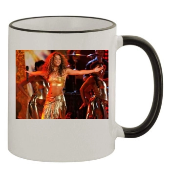 Shakira 11oz Colored Rim & Handle Mug