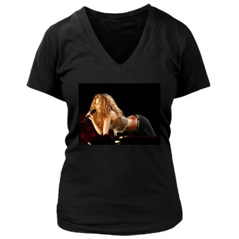 Shakira Women's Deep V-Neck TShirt