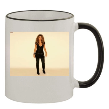 Shakira 11oz Colored Rim & Handle Mug