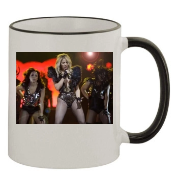 Shakira 11oz Colored Rim & Handle Mug