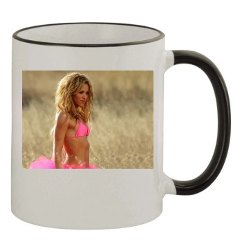 Shakira 11oz Colored Rim & Handle Mug