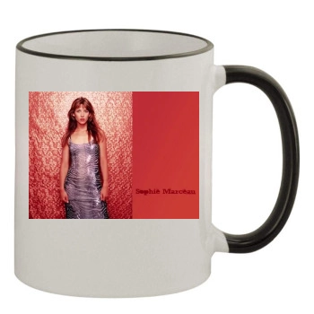 Sophie Marceau 11oz Colored Rim & Handle Mug