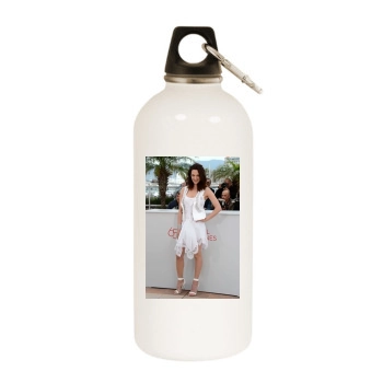 Asia Argento White Water Bottle With Carabiner