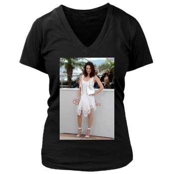 Asia Argento Women's Deep V-Neck TShirt