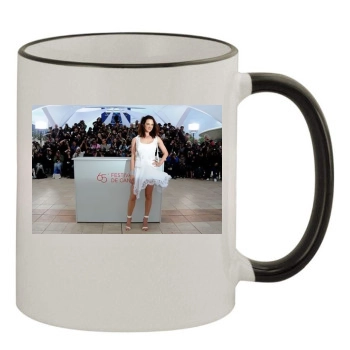 Asia Argento 11oz Colored Rim & Handle Mug