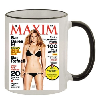 Bar Refaeli 11oz Colored Rim & Handle Mug