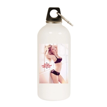 Bar Refaeli White Water Bottle With Carabiner