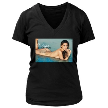 Bar Refaeli Women's Deep V-Neck TShirt