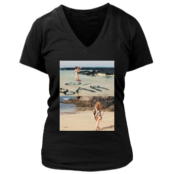 Bar Refaeli Women's Deep V-Neck TShirt