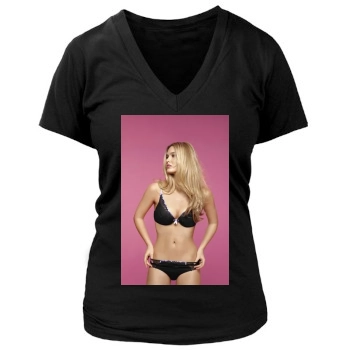 Bar Refaeli Women's Deep V-Neck TShirt