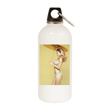 Bar Refaeli White Water Bottle With Carabiner