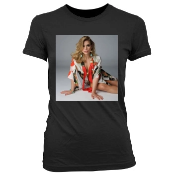 Billie Piper Women's Junior Cut Crewneck T-Shirt