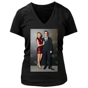 Blake Lively Women's Deep V-Neck TShirt