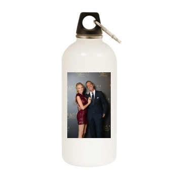 Blake Lively White Water Bottle With Carabiner