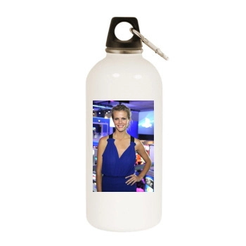 Brooklyn Decker White Water Bottle With Carabiner