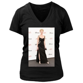 Katherine Heigl Women's Deep V-Neck TShirt