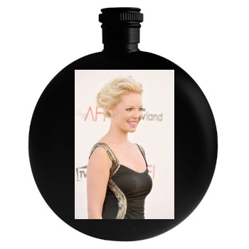 Katherine Heigl Round Flask