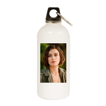 Keira Knightley White Water Bottle With Carabiner