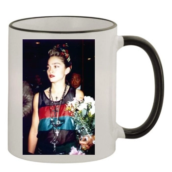 Madonna 11oz Colored Rim & Handle Mug