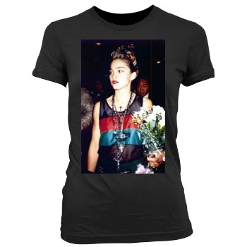 Madonna Women's Junior Cut Crewneck T-Shirt