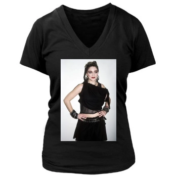 Madonna Women's Deep V-Neck TShirt