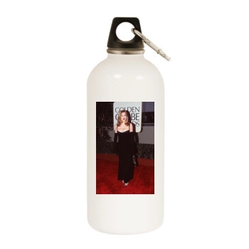 Madonna White Water Bottle With Carabiner