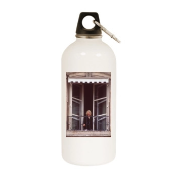 Madonna White Water Bottle With Carabiner