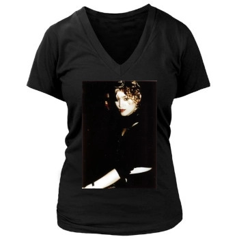 Madonna Women's Deep V-Neck TShirt