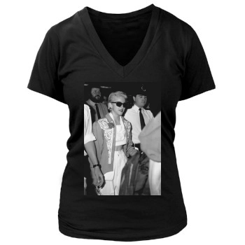 Madonna Women's Deep V-Neck TShirt