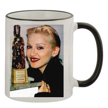 Madonna 11oz Colored Rim & Handle Mug