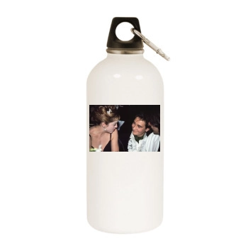 Madonna White Water Bottle With Carabiner