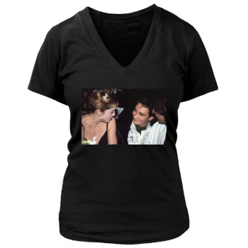 Madonna Women's Deep V-Neck TShirt